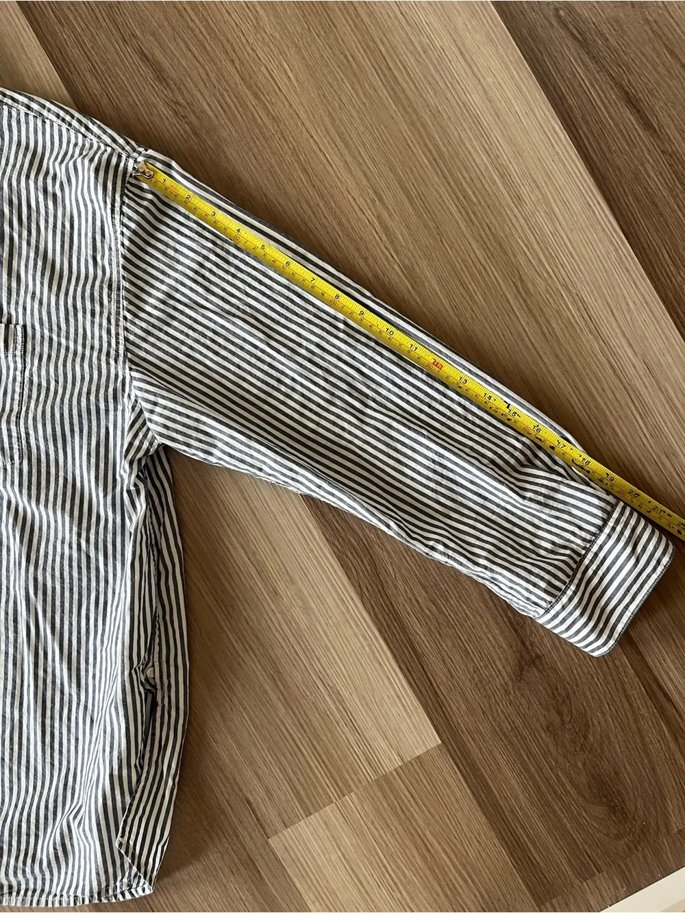 Gap Easy Shirt XXL Oversized Blue White Stripe Cotton Button Down Coastal Preppy - Picture 10 of 10